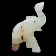 Afghan Jade hand-carved Elephant 78*33*111mm 248g in sunlight - Rocks and Things Store
