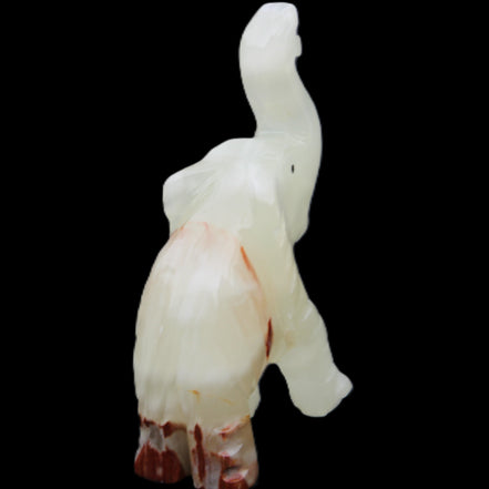 Afghan Jade hand-carved Elephant 78*33*111mm 248g in sunlight - Rocks and Things Store