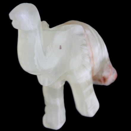 Afghan Jade hand-carved Elephant 78*33*111mm 248g in sunlight - Rocks and Things Store