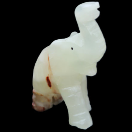 Afghan Jade hand-carved Elephant 78*33*111mm 248g in sunlight - Rocks and Things Store