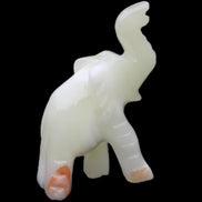 Afghan Jade hand-carved Elephant 65*29*111mm 225g in sunlight - Rocks and Things Store