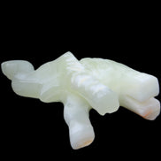 Afghan Jade hand-carved Elephant 65*29*111mm 225g in sunlight - Rocks and Things Store