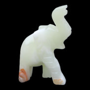 Afghan Jade hand-carved Elephant 65*29*111mm 225g in sunlight - Rocks and Things Store