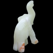 Afghan Jade hand-carved Elephant 65*29*111mm 225g in sunlight - Rocks and Things Store