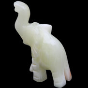 Afghan Jade hand-carved Elephant 65*29*111mm 225g in sunlight - Rocks and Things Store