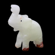 Afghan Jade hand-carved Elephant 68*28*110mm 225g in sunlight - Rocks and Things Store
