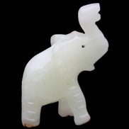 Afghan Jade hand-carved Elephant 68*28*110mm 225g in sunlight - Rocks and Things Store