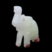 Afghan Jade hand-carved Elephant 68*28*110mm 225g in sunlight - Rocks and Things Store