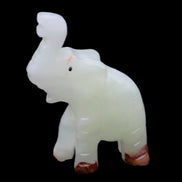 Afghan Jade hand-carved Elephant 68*28*110mm 225g in sunlight - Rocks and Things Store