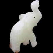 Afghan Jade hand-carved Elephant 68*28*110mm 225g in sunlight - Rocks and Things Store