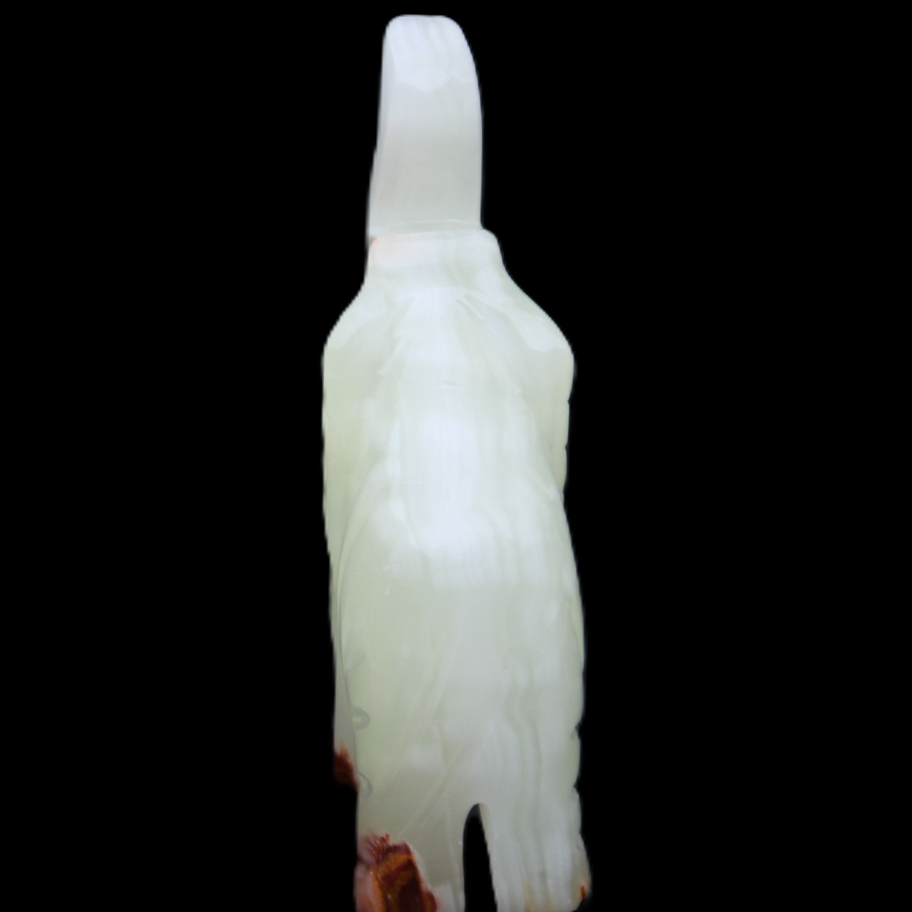 Afghan Jade hand-carved Elephant 68*28*110mm 225g in sunlight - Rocks and Things Store