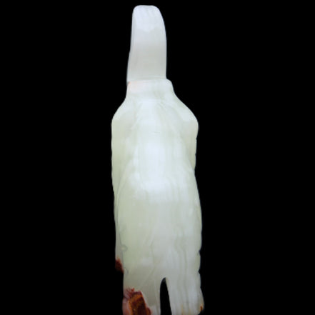 Afghan Jade hand-carved Elephant 68*28*110mm 225g in sunlight - Rocks and Things Store