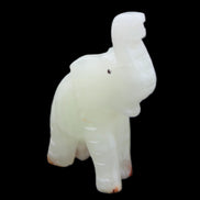 Afghan Jade hand-carved Elephant 68*28*110mm 225g in sunlight - Rocks and Things Store