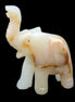 Afghan Jade hand-carved Elephant 75*35*112mm 245g in sunlight - Rocks and Things Store