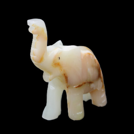 Afghan Jade hand-carved Elephant 75*35*112mm 245g in sunlight - Rocks and Things Store