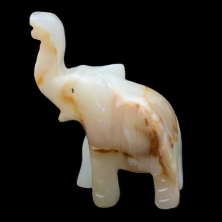 Afghan Jade hand-carved Elephant 75*35*112mm 245g in sunlight - Rocks and Things Store
