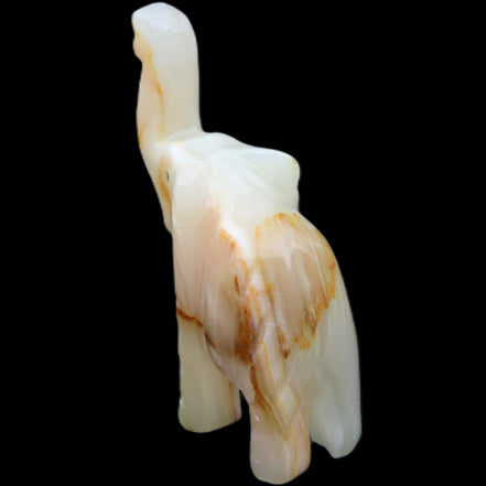 Afghan Jade hand-carved Elephant 75*35*112mm 245g in sunlight - Rocks and Things Store