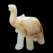 Afghan Jade hand-carved Elephant 75*35*112mm 245g in sunlight - Rocks and Things Store