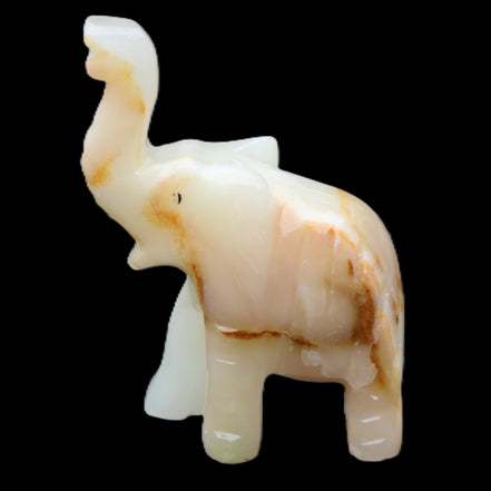 Afghan Jade hand-carved Elephant 75*35*112mm 245g in sunlight - Rocks and Things Store