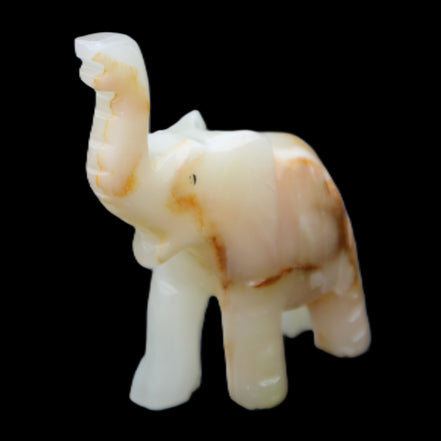 Afghan Jade hand-carved Elephant 75*35*112mm 245g in sunlight - Rocks and Things Store