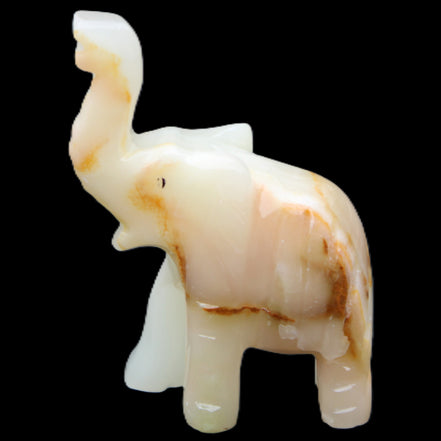 Afghan Jade hand-carved Elephant 75*35*112mm 245g in sunlight - Rocks and Things Store