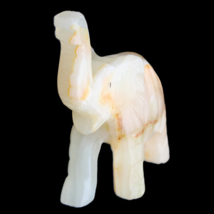 Afghan Jade hand-carved Elephant 75*35*112mm 245g in sunlight - Rocks and Things Store