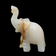 Afghan Jade hand-carved Elephant 73*35*113mm 271g in sunlight - Rocks and Things Store
