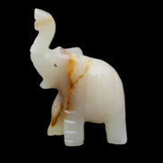Afghan Jade hand-carved Elephant 73*35*113mm 271g in sunlight - Rocks and Things Store