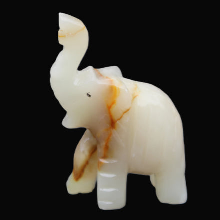 Afghan Jade hand-carved Elephant 73*35*113mm 271g in sunlight - Rocks and Things Store