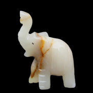 Afghan Jade hand-carved Elephant 73*35*113mm 271g in sunlight - Rocks and Things Store