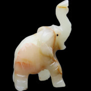 Afghan Jade hand-carved Elephant 73*35*113mm 271g in sunlight - Rocks and Things Store