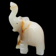 Afghan Jade hand-carved Elephant 73*35*113mm 271g in sunlight - Rocks and Things Store