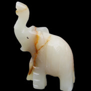 Afghan Jade hand-carved Elephant 73*35*113mm 271g in sunlight - Rocks and Things Store