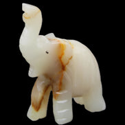 Afghan Jade hand-carved Elephant 73*35*113mm 271g in sunlight - Rocks and Things Store