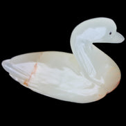 Afghan Jade hand-carved Swan 100*35*82mm 295g in sunlight - Rocks and Things Store