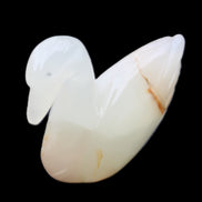 Afghan Jade hand-carved Swan 100*35*82mm 295g in sunlight - Rocks and Things Store