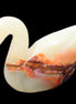 Afghan Jade hand-carved Swan 103*32*85mm 328g in sunlight - Rocks and Things Store