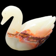 Afghan Jade hand-carved Swan 103*32*85mm 328g in sunlight - Rocks and Things Store