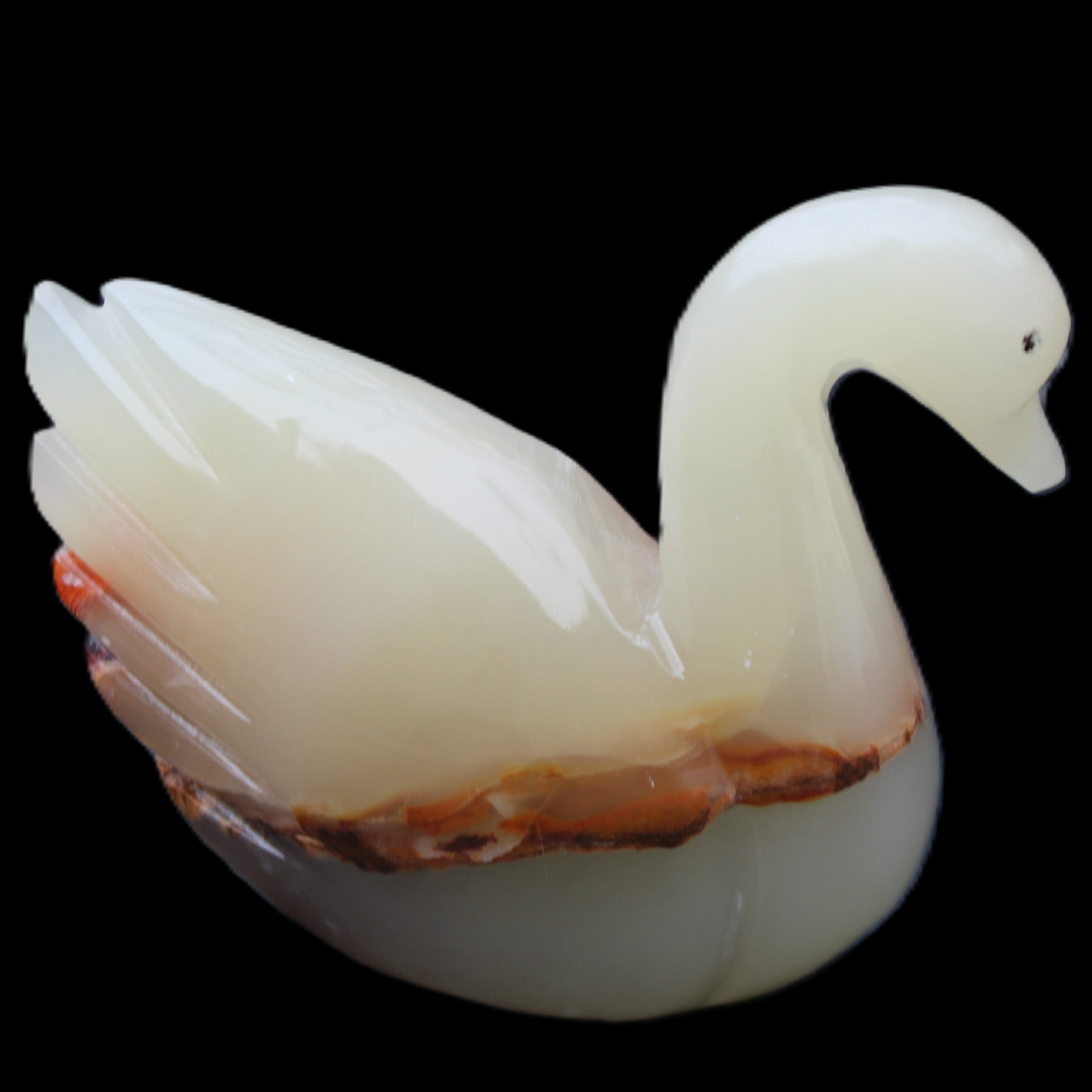 Afghan Jade hand-carved Swan 103*32*85mm 328g in sunlight - Rocks and Things Store