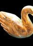 Afghan Jade hand-carved Swan 103*33*76mm 309g in sunlight - Rocks and Things Store