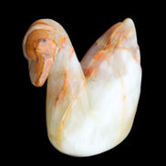 Afghan Jade hand-carved Swan 103*31*86mm 317g in sunlight - Rocks and Things Store