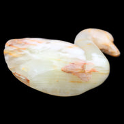 Afghan Jade hand-carved Swan 103*31*86mm 317g in sunlight - Rocks and Things Store