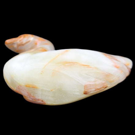 Afghan Jade hand-carved Swan 103*31*86mm 317g in sunlight - Rocks and Things Store