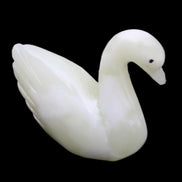 Afghan Jade hand-carved Swan 95*31*87mm 309g in sunlight - Rocks and Things Store