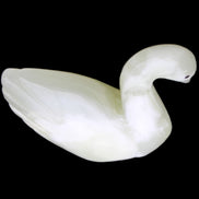 Afghan Jade hand-carved Swan 95*31*87mm 309g in sunlight - Rocks and Things Store