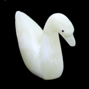 Afghan Jade hand-carved Swan 95*31*87mm 309g in sunlight - Rocks and Things Store