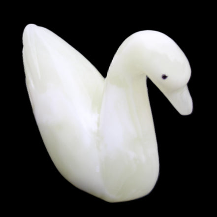 Afghan Jade hand-carved Swan 95*31*87mm 309g in sunlight - Rocks and Things Store