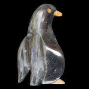 Jade and marble hand-carved Penguin 68*45*97mm 282g in sunlight - Rocks and Things Store