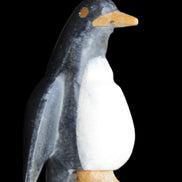 Jade and marble hand-carved Penguin 68*48*103mm 276g in sunlight - Rocks and Things Store