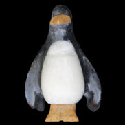Jade and marble hand-carved Penguin 68*48*103mm 276g in sunlight - Rocks and Things Store